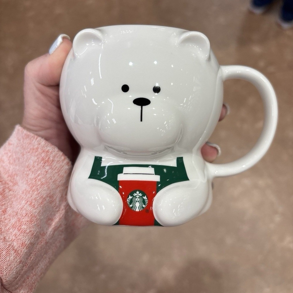 Starbucks 2025 HOLIDAY Christmas Bearista White Bear Mug LIMITED EDITION